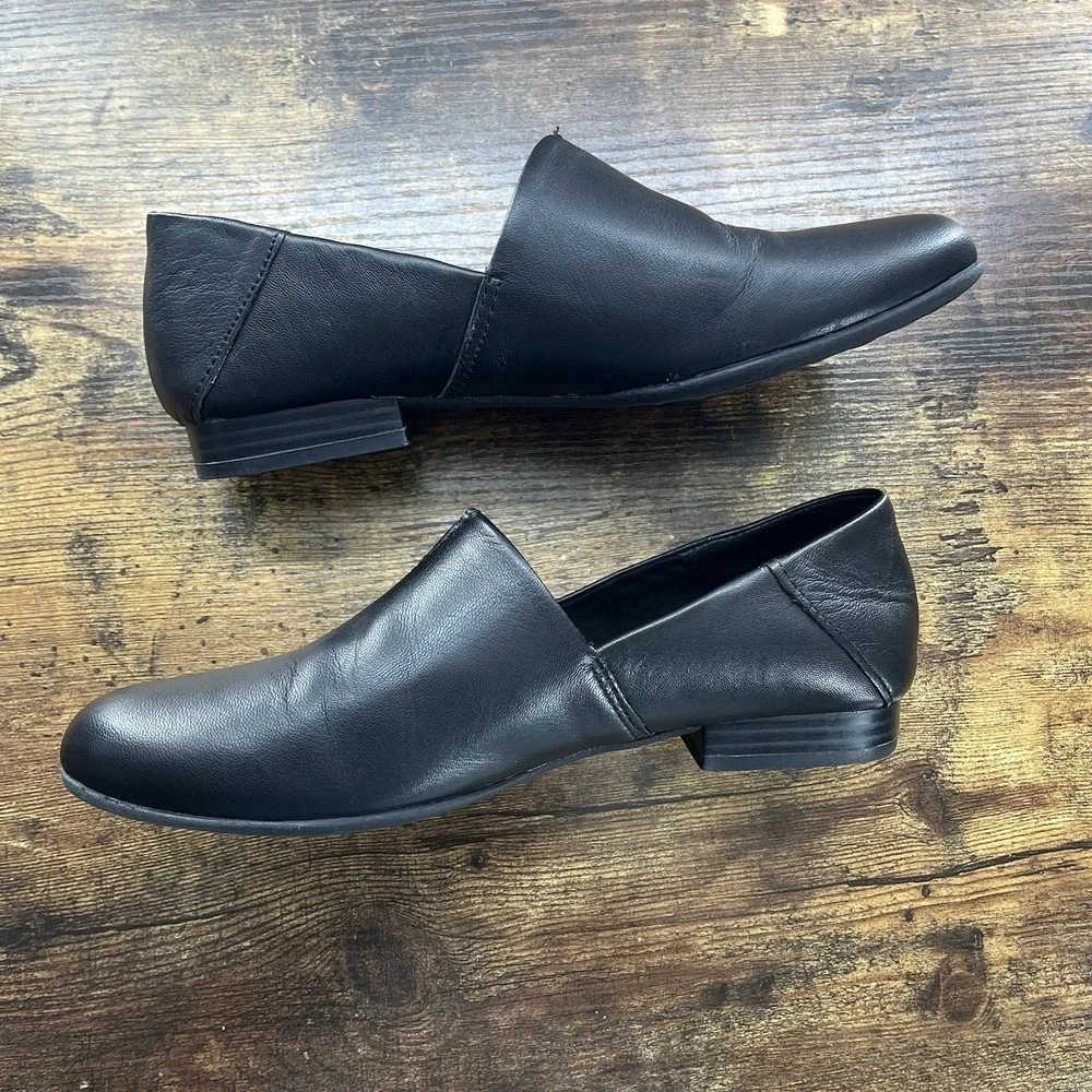 BOC Born Concepts Suree Loafers Black Leather Womens Size 7.5M Comfort Shoes